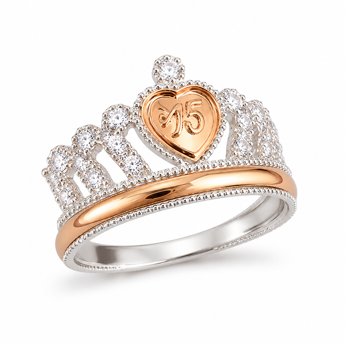 Anillo Clásico de 15 – Color Blanco 🤍✨