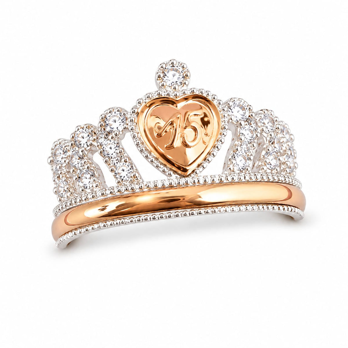 Anillo Clásico de 15 – Color Blanco 🤍✨